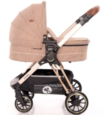 Дитяча коляска трансформер + автокрісло Lorelli Angel Beige